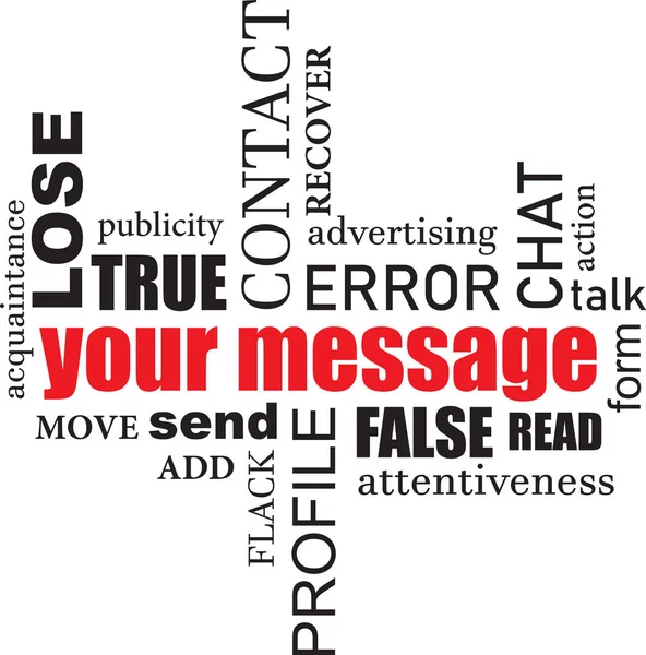 Info your message — Stock vektor