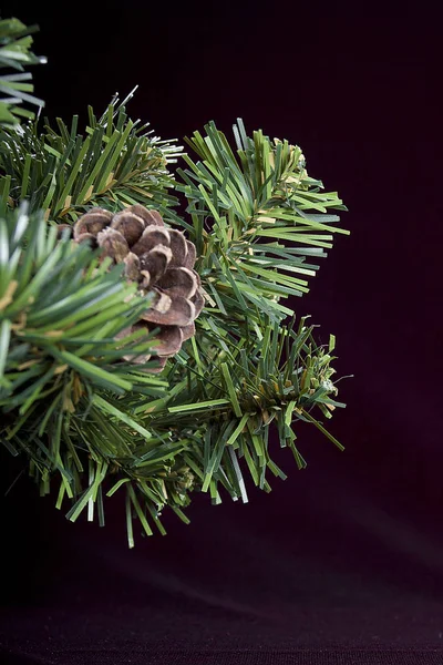 Artificial pine branch — Stock Photo, Image