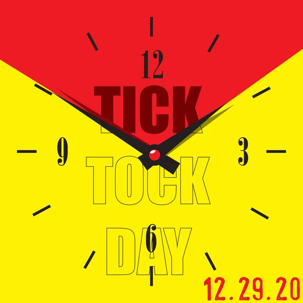 Tik Tock Dag — Stockvector