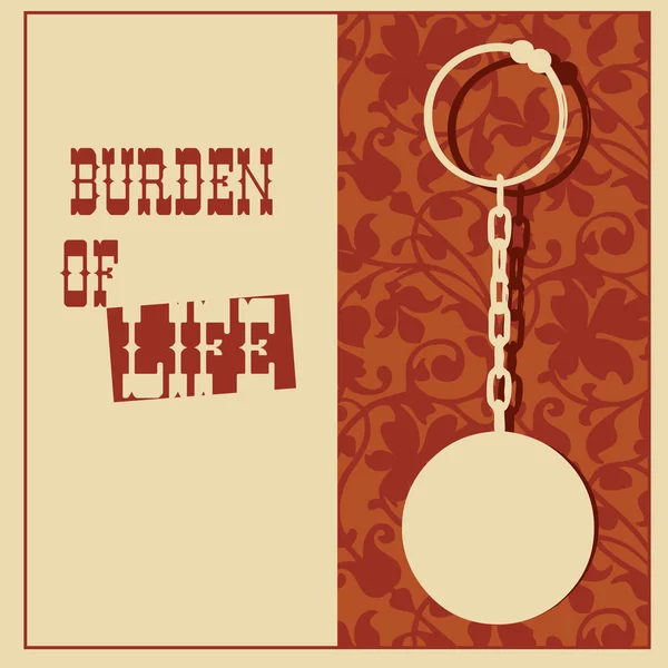 Burden of life — Stock vektor