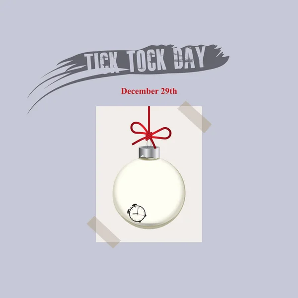 Tick Tock Day — Stock Vector
