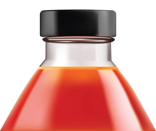 Flaska med tomatjuice — Stock vektor