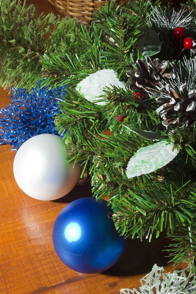 Weihnachtsbaum geschmückt — Stockfoto