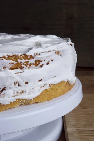 Homemade Cake Making — Stock Photo, Image