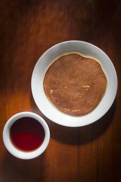 Pancake su un piatto — Foto Stock