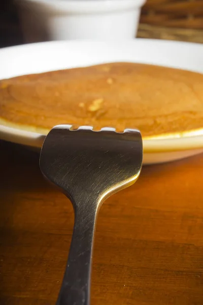 Pancake su un piatto — Foto Stock