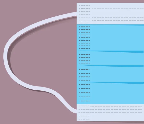 Máscara médica desechable — Archivo Imágenes Vectoriales