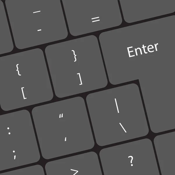 Segmento de teclado estándar — Vector de stock