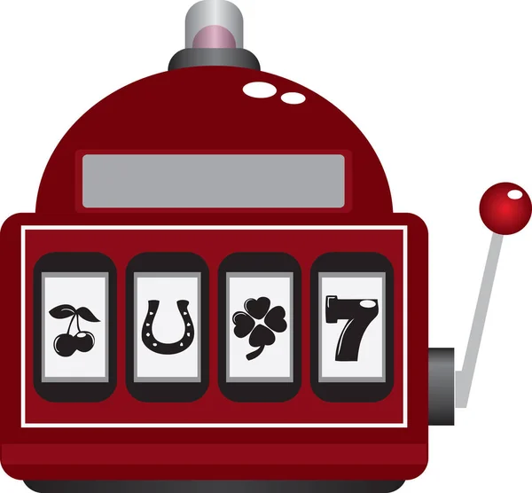 Fente machine tableau de bord dans le casino — Image vectorielle