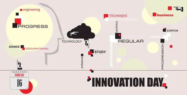 Día de la innovación postal — Archivo Imágenes Vectoriales