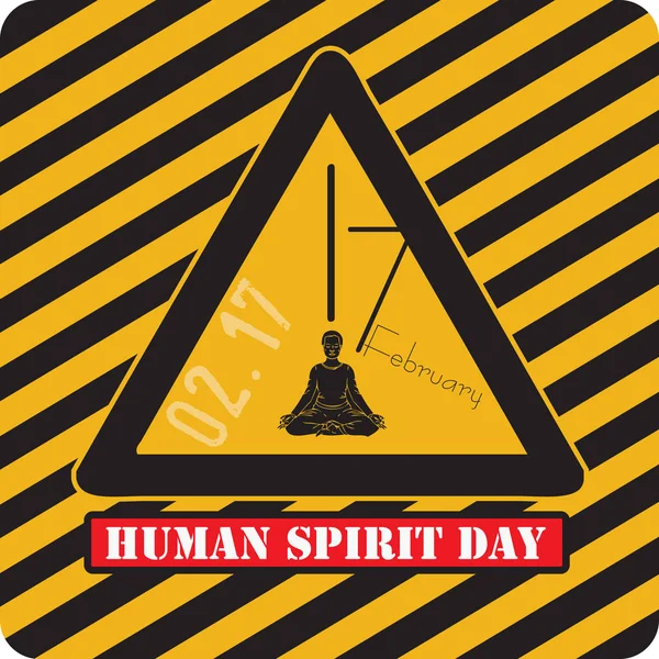 Giornata dello Spirito Umano — Vettoriale Stock