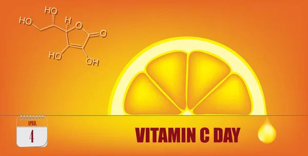 Post card for event april day Vitamin C Day