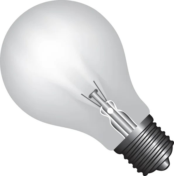 Une Ampoule Classique Avec Une Base Pas Économie Énergie — Image vectorielle