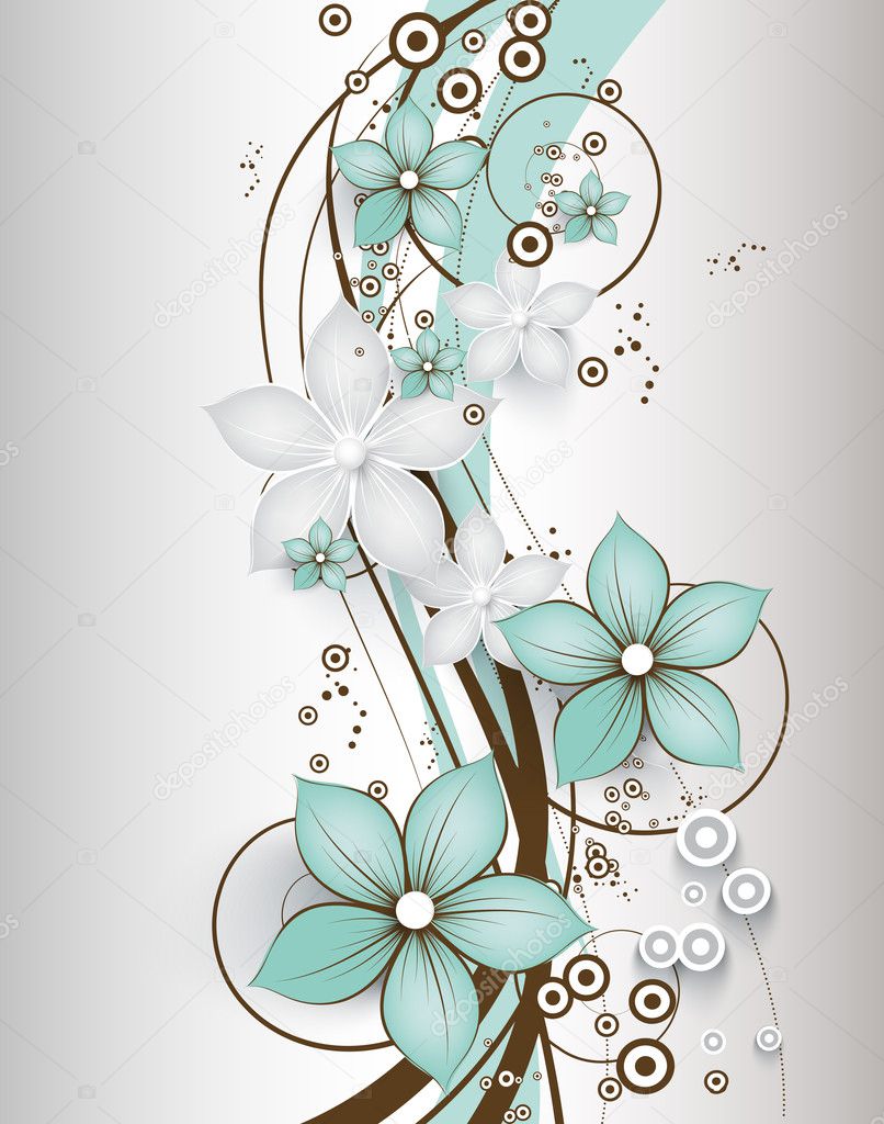 Abstract floral background