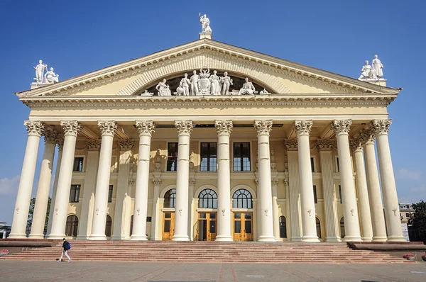Związek zawodowy palace w Mińsku, Białoruś — Zdjęcie stockowe