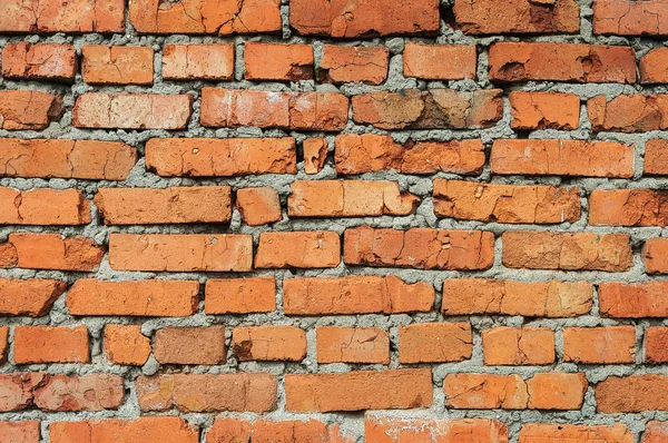 Vermelho parede de tijolo fundo — Fotografia de Stock