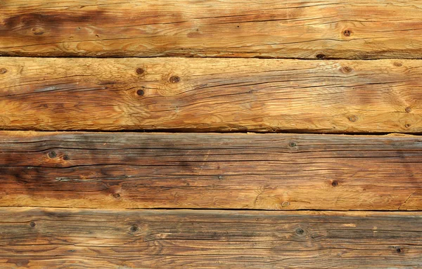 Old natural wooden wall background — Stock Photo, Image