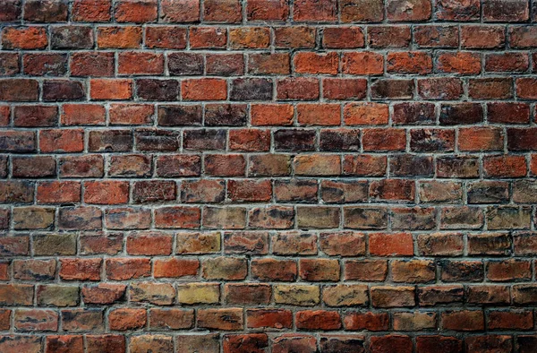 Old red brick wall background — Stock Photo, Image