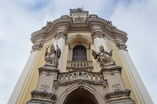 Gevel van de kathedraal van St. George's in Lviv — Stockfoto