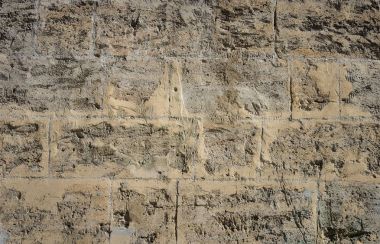 Çizik coquina taş duvar