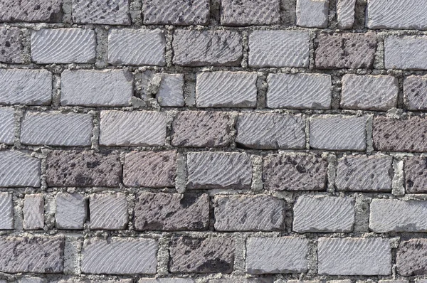 Mur de blocs de pierre gris — Photo