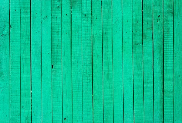 Zelený dřevěný plot — Stock fotografie