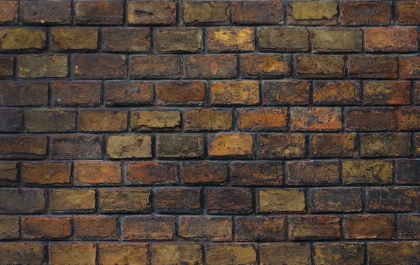 Eski karanlık tuğla duvar — Stok fotoğraf