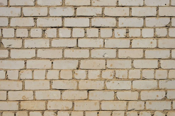 Parede de tijolo branco sujo — Fotografia de Stock