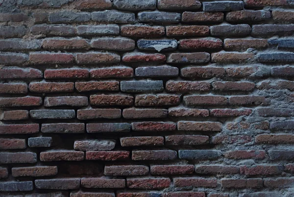 Vieux fond de mur de brique détruit — Photo
