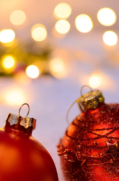Işıklar ile Noel köknar ağacı — Stok fotoğraf