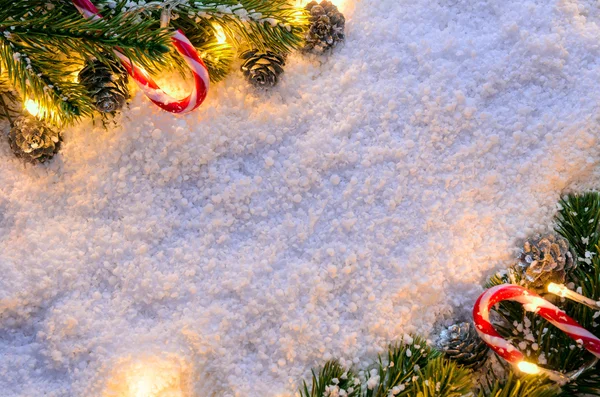 Abeto de Navidad con luces — Foto de Stock