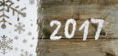 Yeni yıl arka plan üzerinde kar