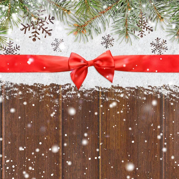 Sněhobílé třpytivé Vánoce nebo nový rok pozadí — Stock fotografie