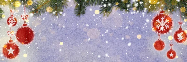 Neujahr Hintergrund auf Schnee — Stockfoto