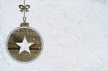 Yeni yıl arka plan üzerinde kar