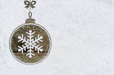 Yeni yıl arka plan üzerinde kar