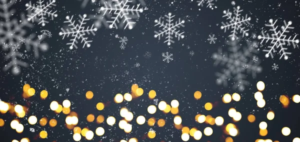 Donker grijze feestelijke kerst achtergrond — Stockfoto