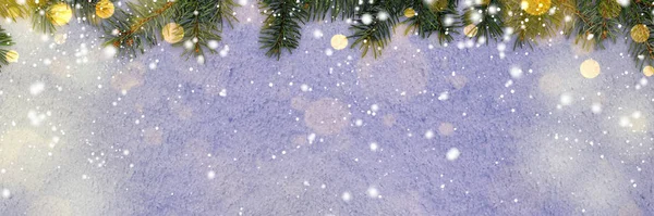 New year background on snow — Stock Photo, Image
