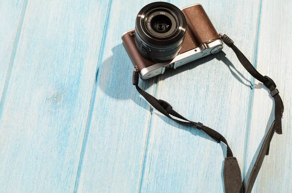 Retro style camera — Stock Photo, Image