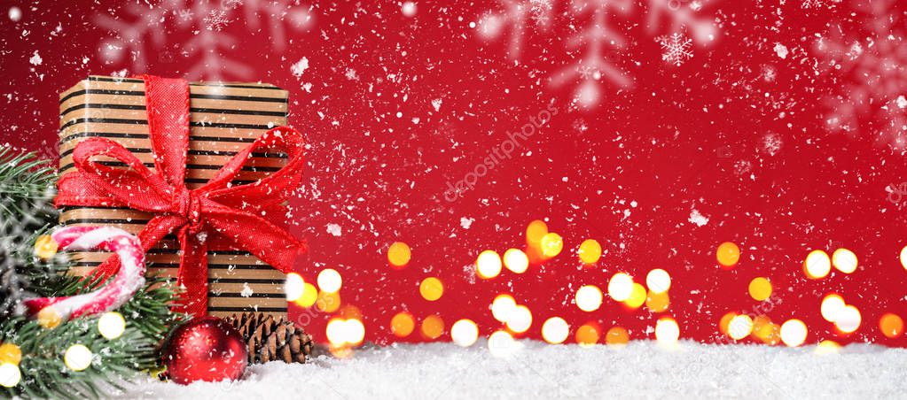 Christmas or New Year festive background