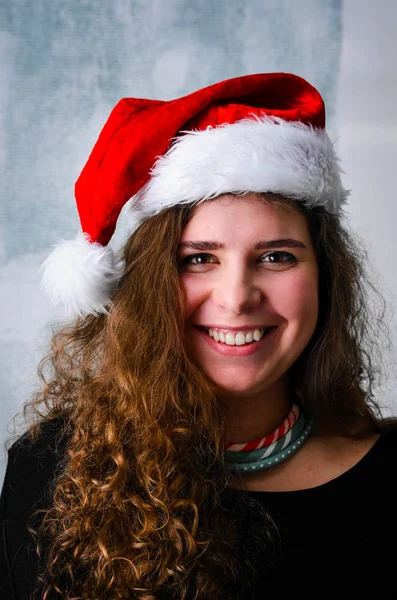 Boldog Karácsony nő — Stock Fotó