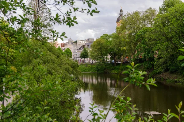 Widok na hamburg, Niemcy — Zdjęcie stockowe