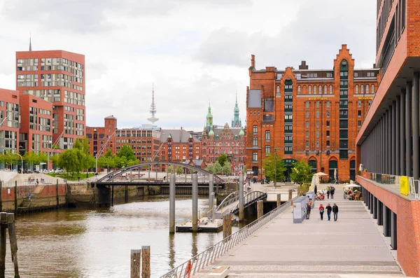 Görünüm Hamburg, Almanya — Stok fotoğraf