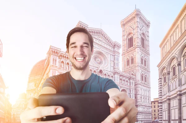 Figyelembe selfie in Firenze — Stock Fotó