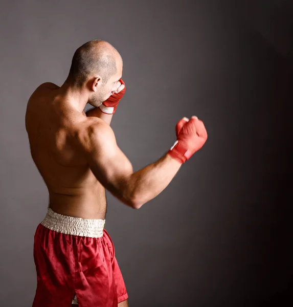 Boxeador de golpe fuerte — Foto de Stock