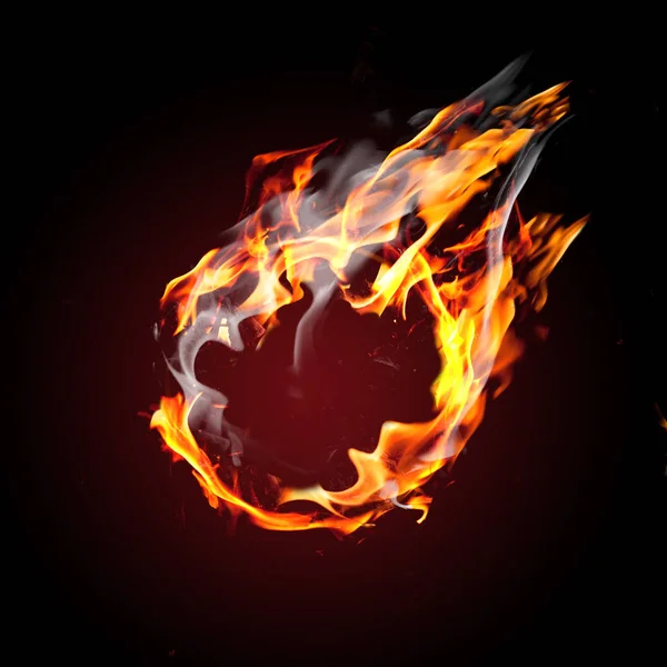 Üres labdát a tűz — Stock Fotó