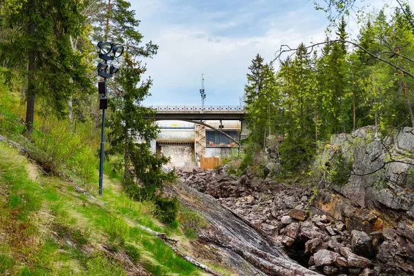 Přehrada v imatra, Finsko — Stock fotografie