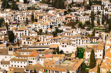 Granada görünümü Andalucia, İspanya'ya