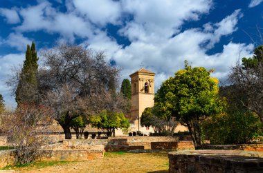 Alhambra bahçeleri görünümü