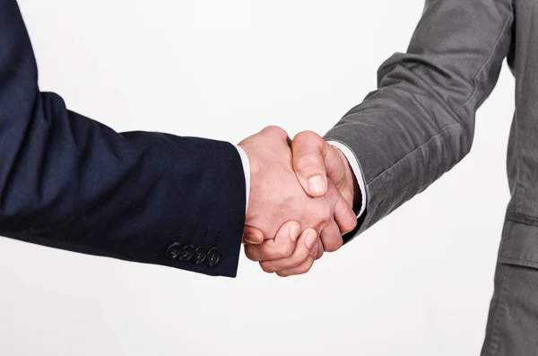 Two business men handshaking — Stock Photo, Image